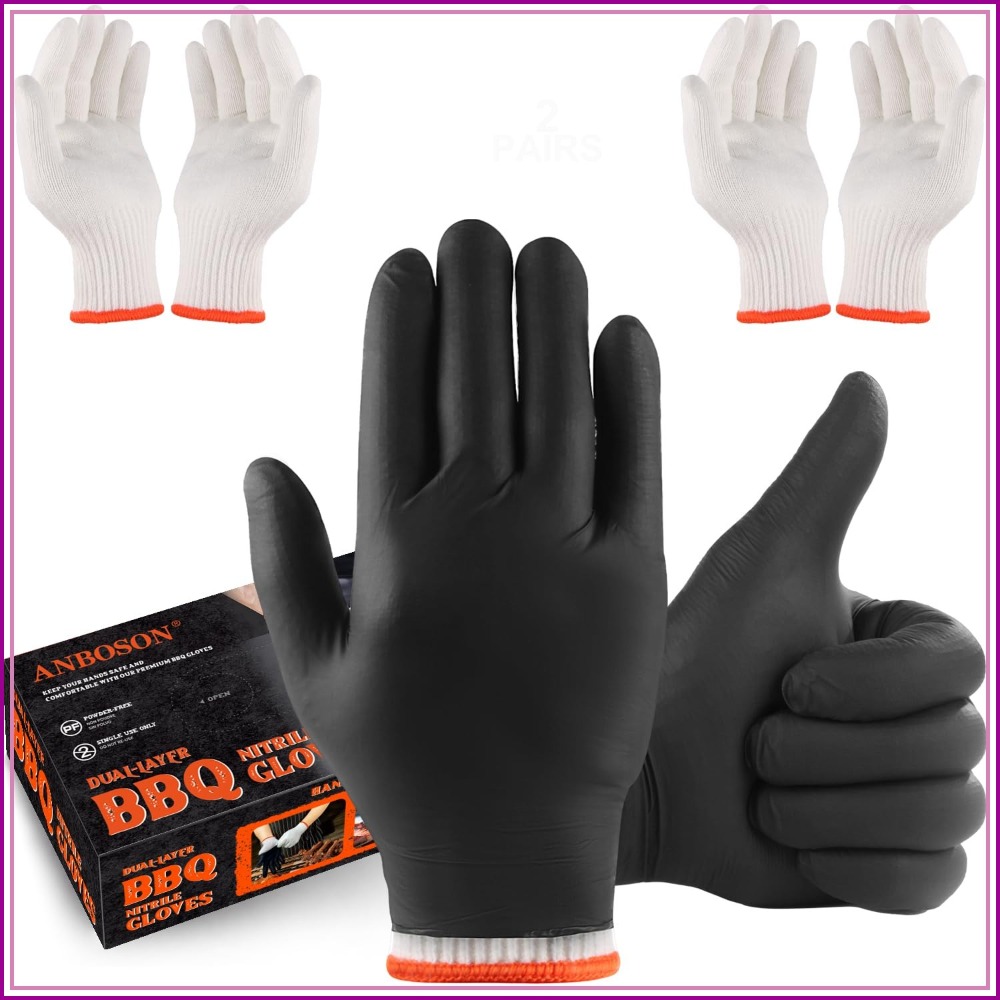 Heat Resistant Glove - Disposable BBQ Gloves 100 Pack +