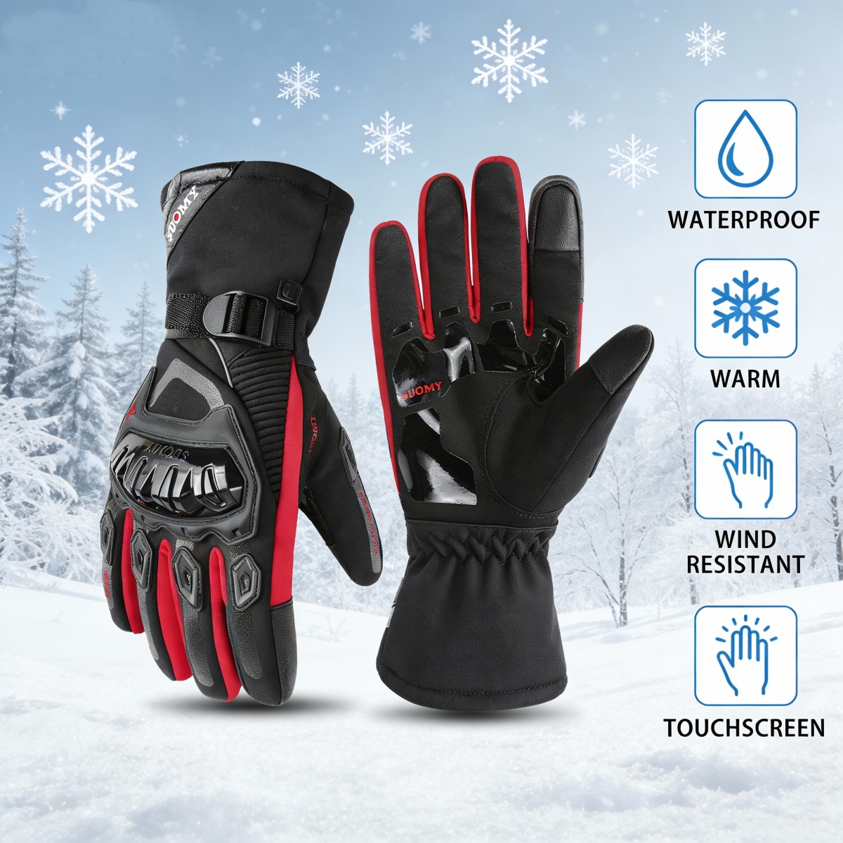 Winter Waterproof Motorcycle G – обзор и цена Winter Glove Insulated