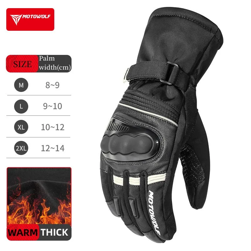 Motowolf Winter Motorcycle Glo – обзор и цена Ski Glove Waterproof