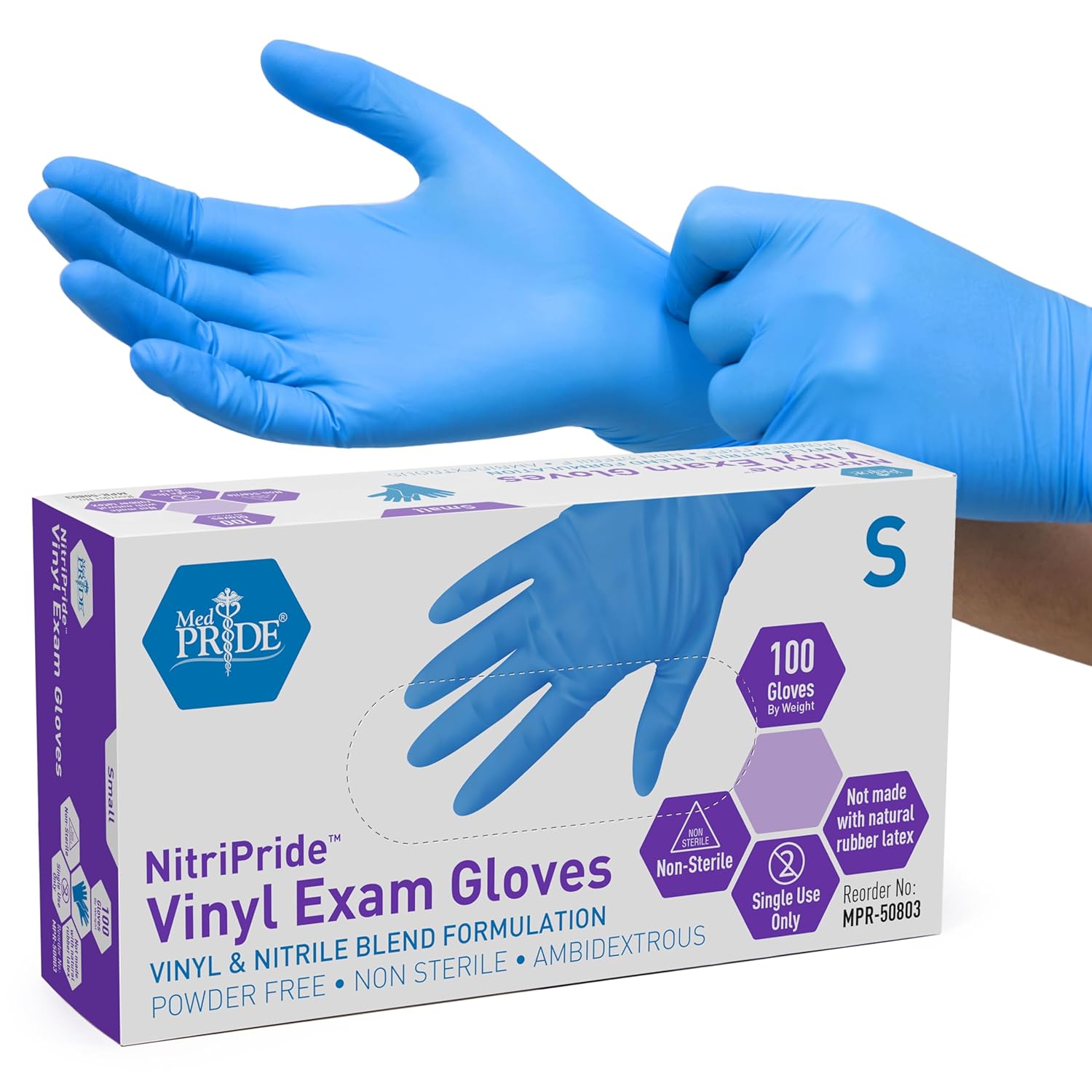 Nitrile/Vinyl Blend Exam Glove – обзор и цена Latex Disposable Glove