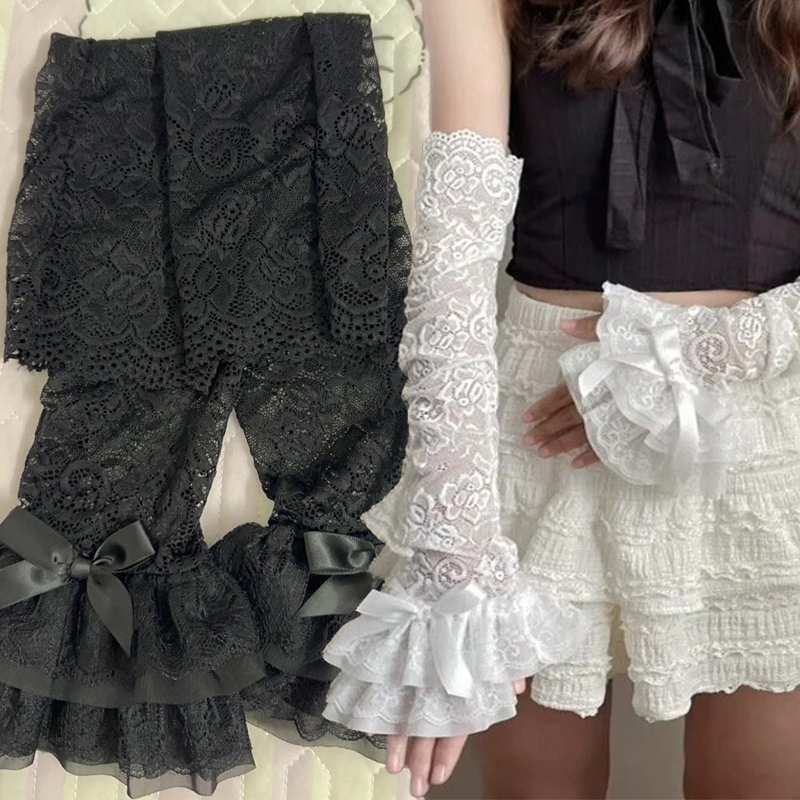 Hollow Out Lace Long Arm Sleev – обзор и цена Fingerless Glove Knit