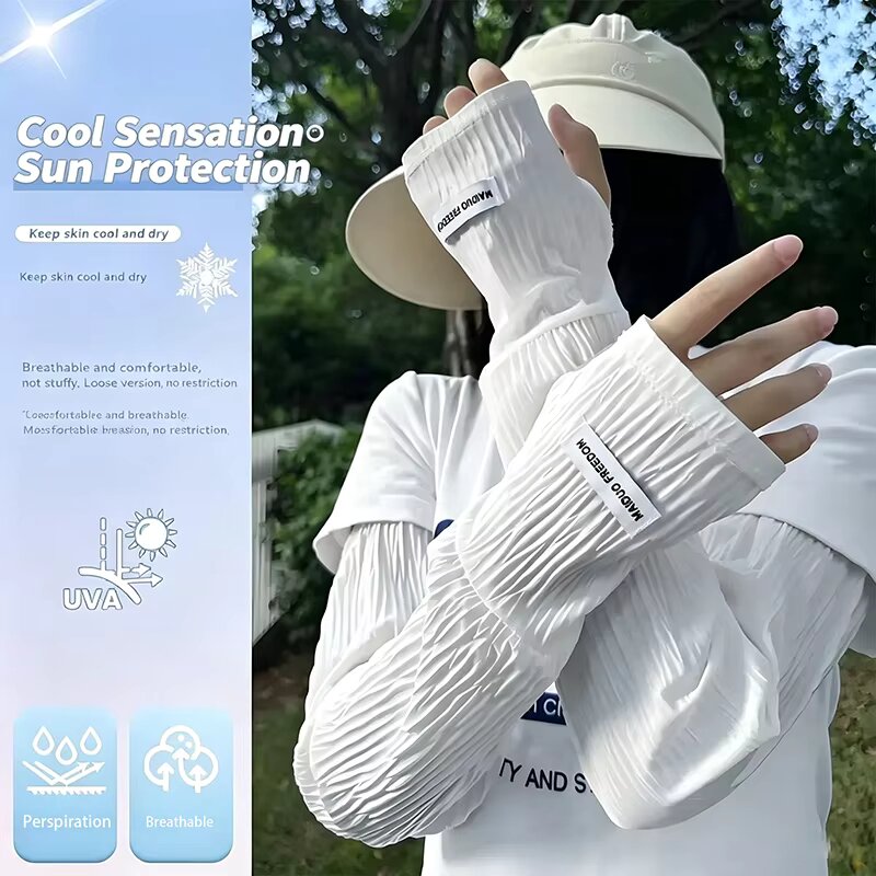 Summer Loose Ice Silk Uv Prote – обзор и цена Fingerless Glove Knit