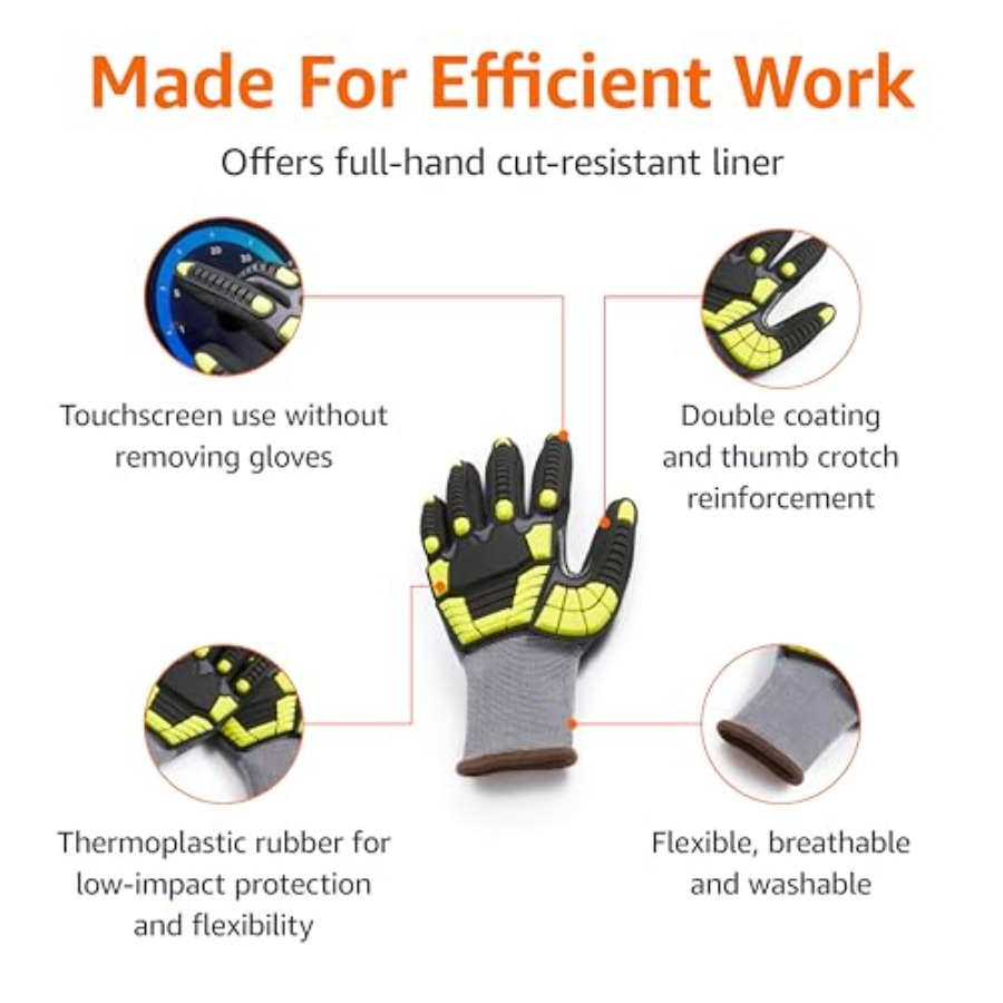 Safety work gloves for industr – обзор и цена Work Glove Impact