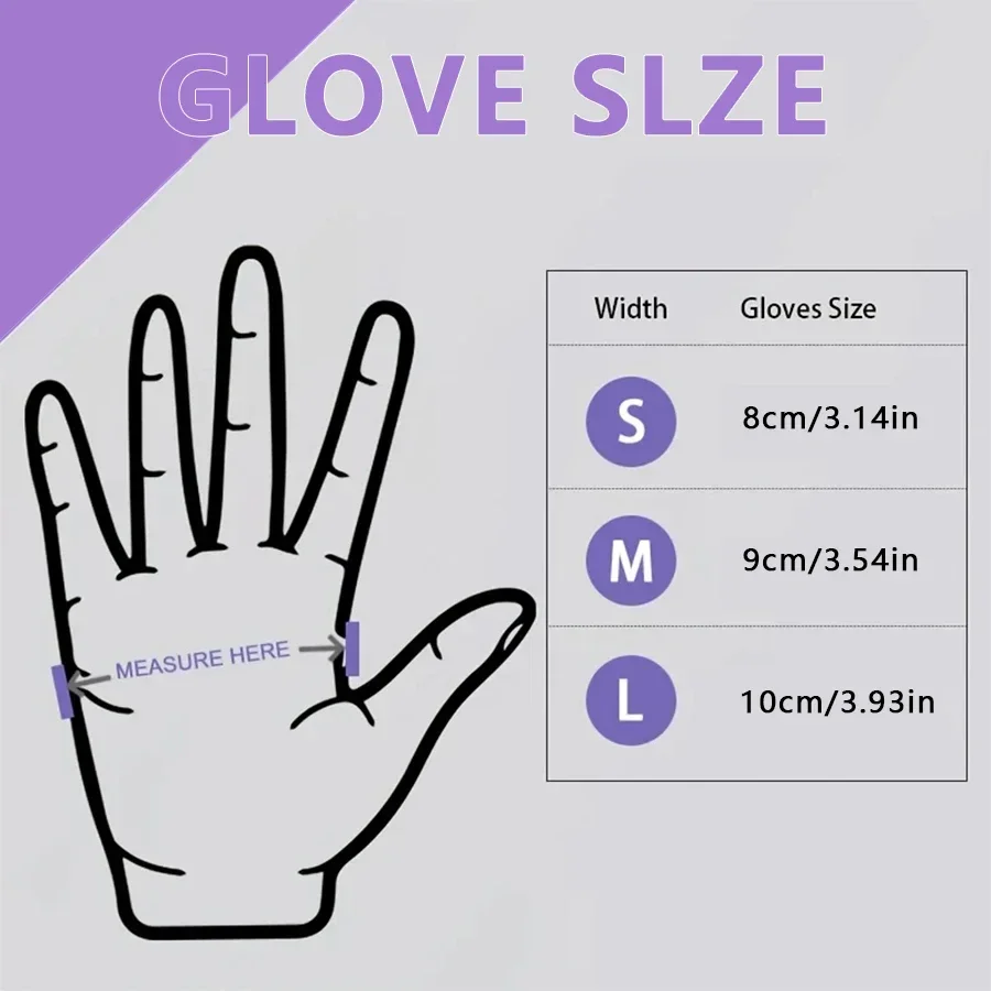 10/20/50/100PCS Purple Disposa – обзор и цена Nitrile Mechanic Glove