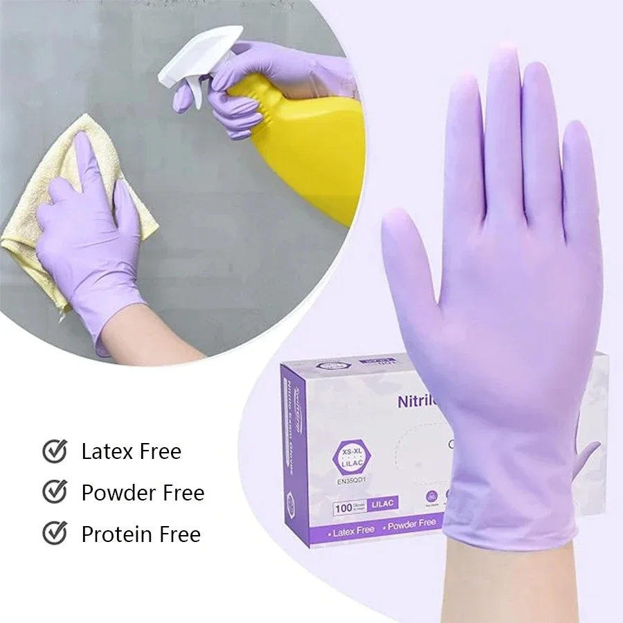 10/20/50/100PCS Purple Disposa – обзор и цена Nitrile Mechanic Glove