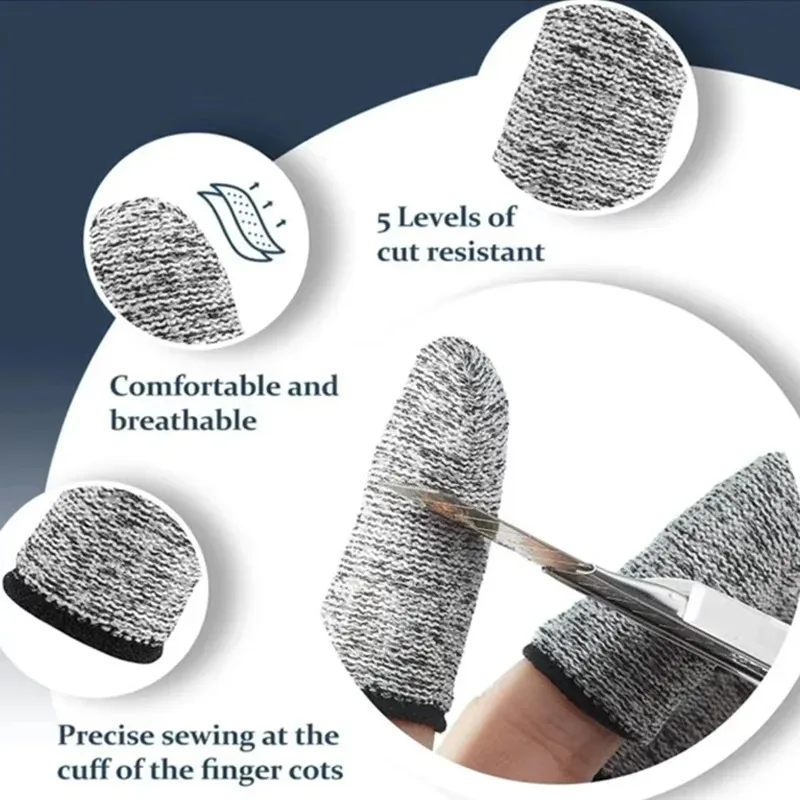 50PCS  Anti-Cut Finger Cots Pr – обзор и цена Cut Resistant Glove