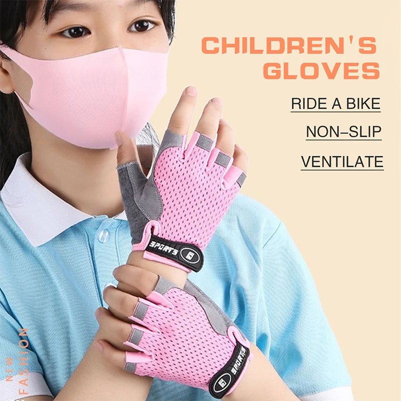 Kids Half Finger Sports Cyclin – обзор и цена Cycling Glove Padded