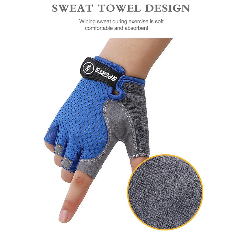 Kids Half Finger Sports Cyclin – обзор и цена Cycling Glove Padded