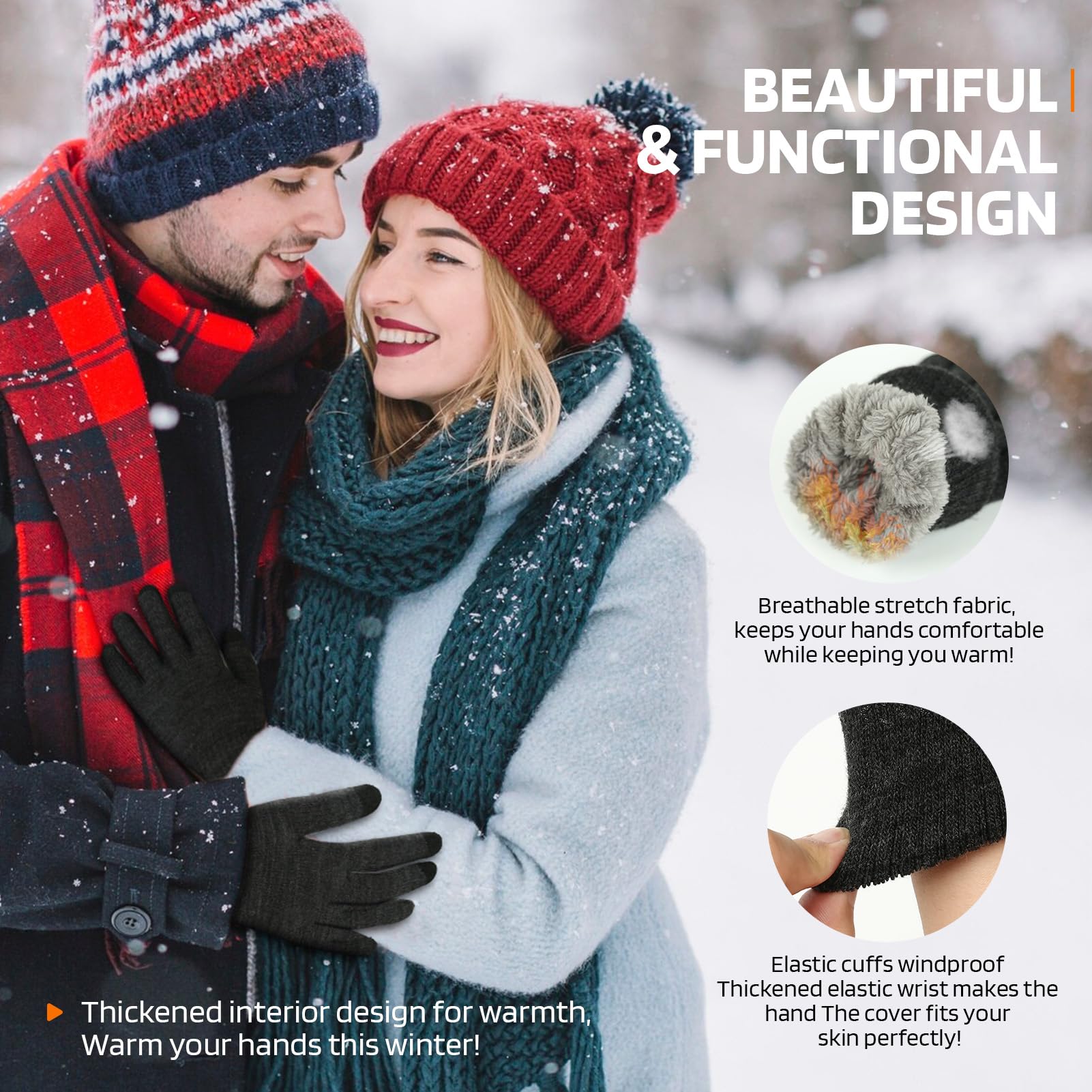 1-5Pairs Winter Outdoor Sports – обзор и цена Magic Touch Glove