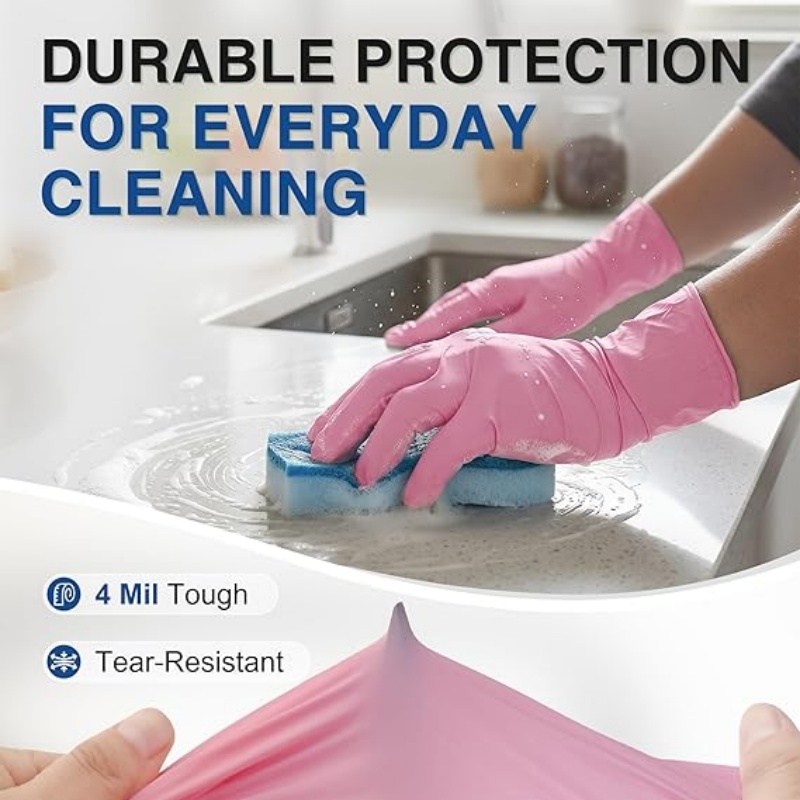 Pink Nitrile Disposable Gloves – обзор и цена Nitrile Mechanic Glove