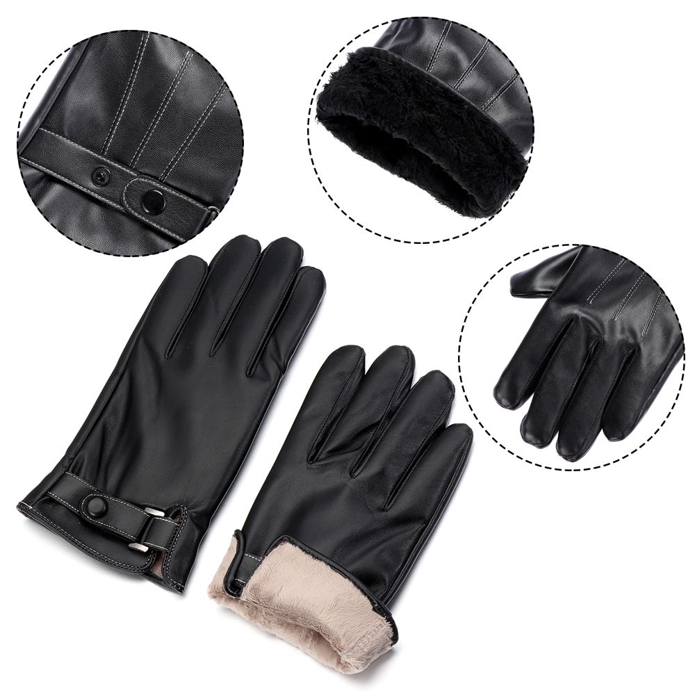 Men's Fleece Thermal Leather G – обзор и цена Leather Driving Glove