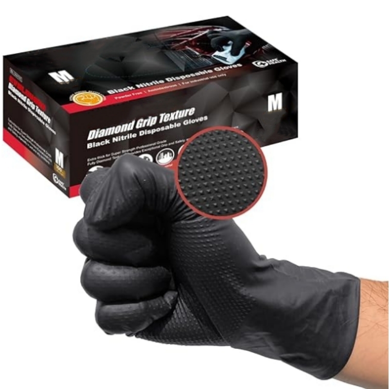 8Mil Heavy Duty Black Nitrile  – обзор и цена Nitrile Mechanic Glove