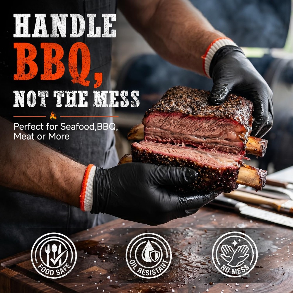 BBQ Gloves 50 Disposable Nitri – обзор и цена Heat Resistant Glove