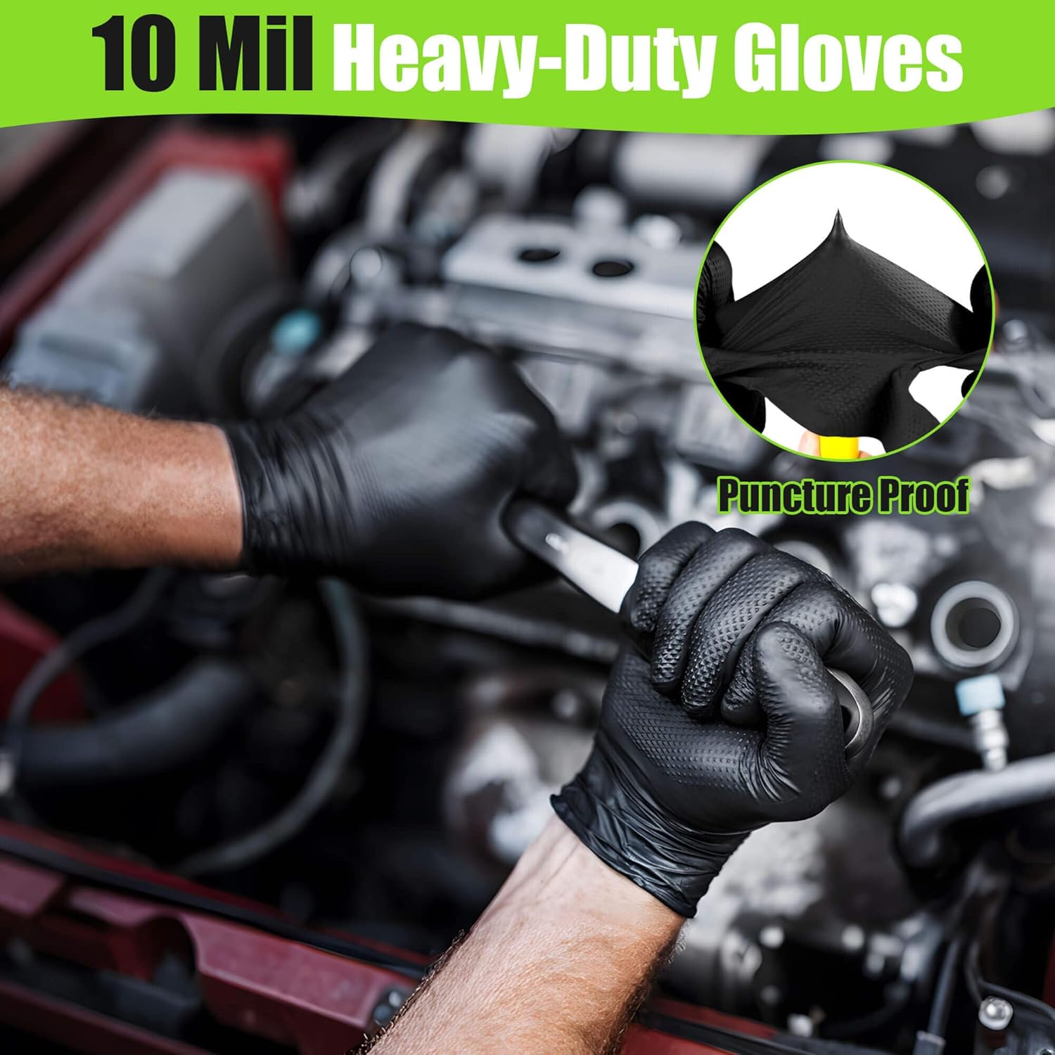 10 Mil Nitrile Gloves Large -  – обзор и цена Latex Disposable Glove