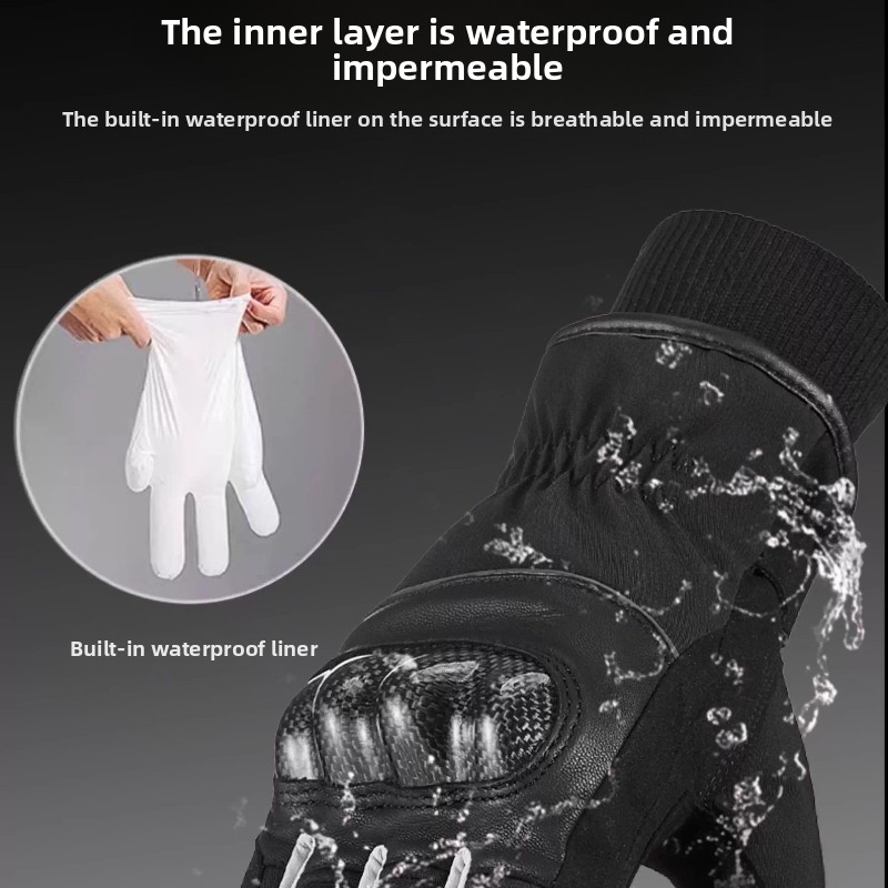 Winter Warm Motorcycle Gloves  – обзор и цена Motorcycle Glove Knuckle