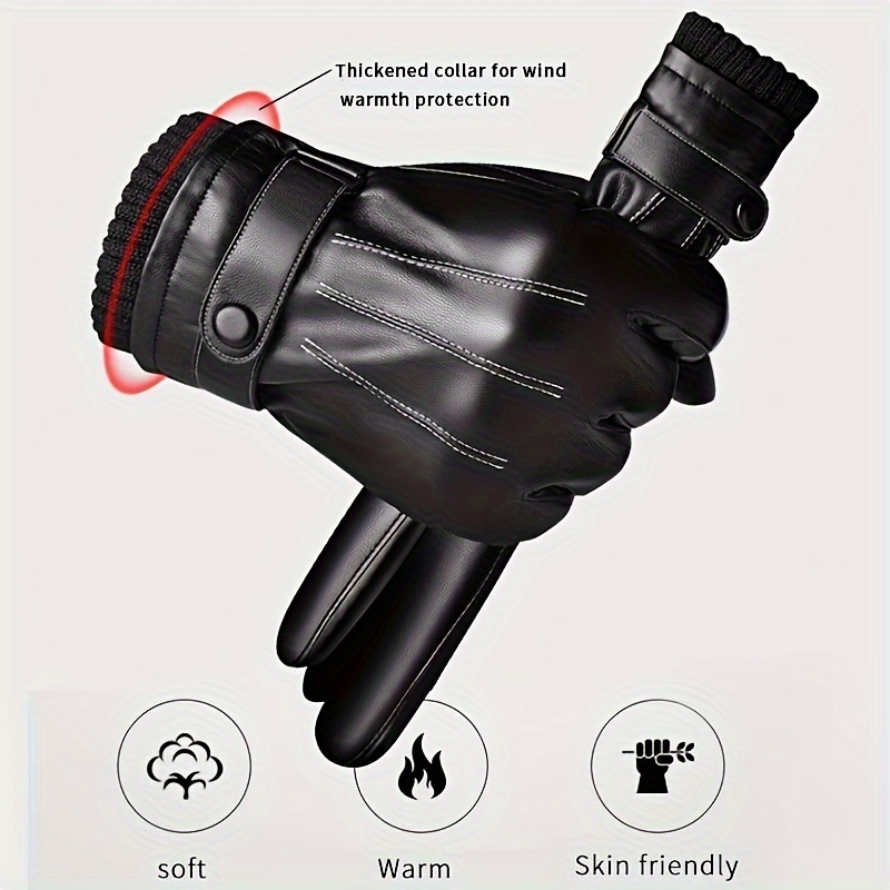 1Pair Winter Gloves Warm Drivi – обзор и цена Leather Driving Glove