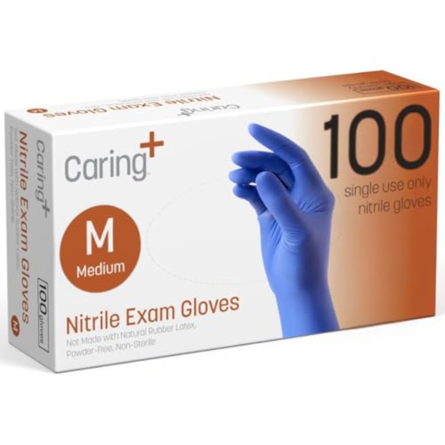 Caring Nitrile Exam Gloves, Bl – обзор и цена Exam Glove Nitrile