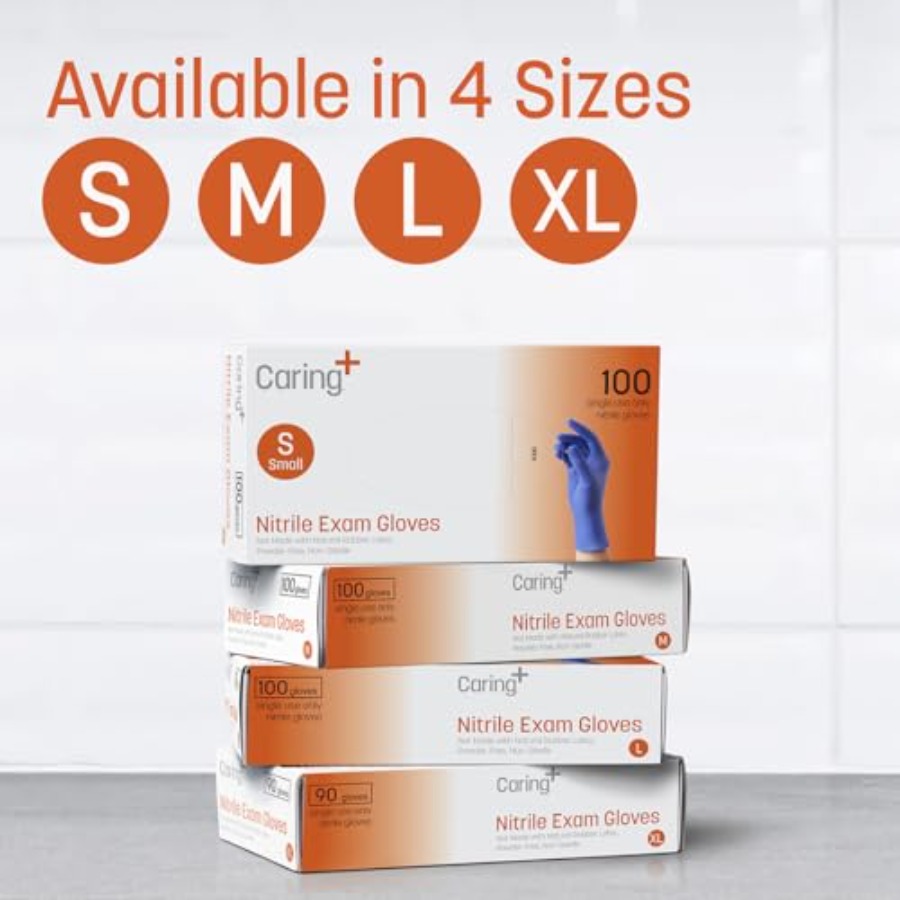 Caring Nitrile Exam Gloves, Bl – обзор и цена Exam Glove Nitrile