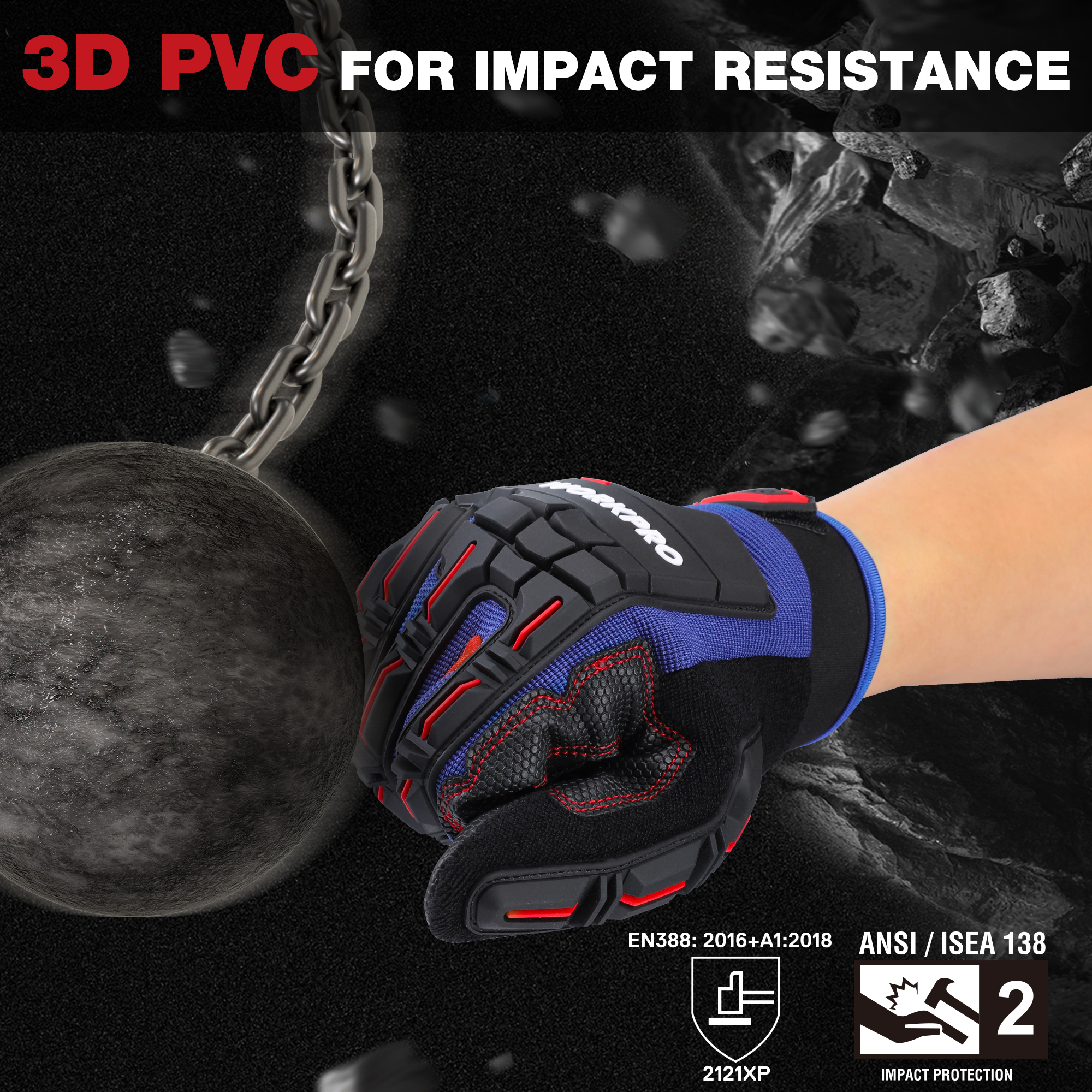 WORKPRO Heavy-duty Work Gloves – обзор и цена Work Glove Impact