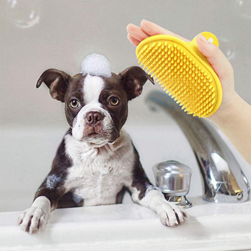 Pet Cleaning Brush Dog Cats Ba – обзор и цена Rubber Glove Cleaning