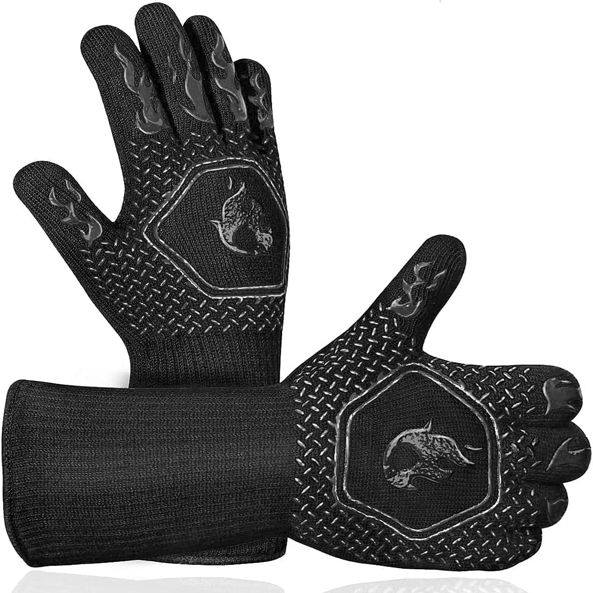 BBQ Grill Gloves High Temp Res – обзор и цена Oven Mitt Silicone