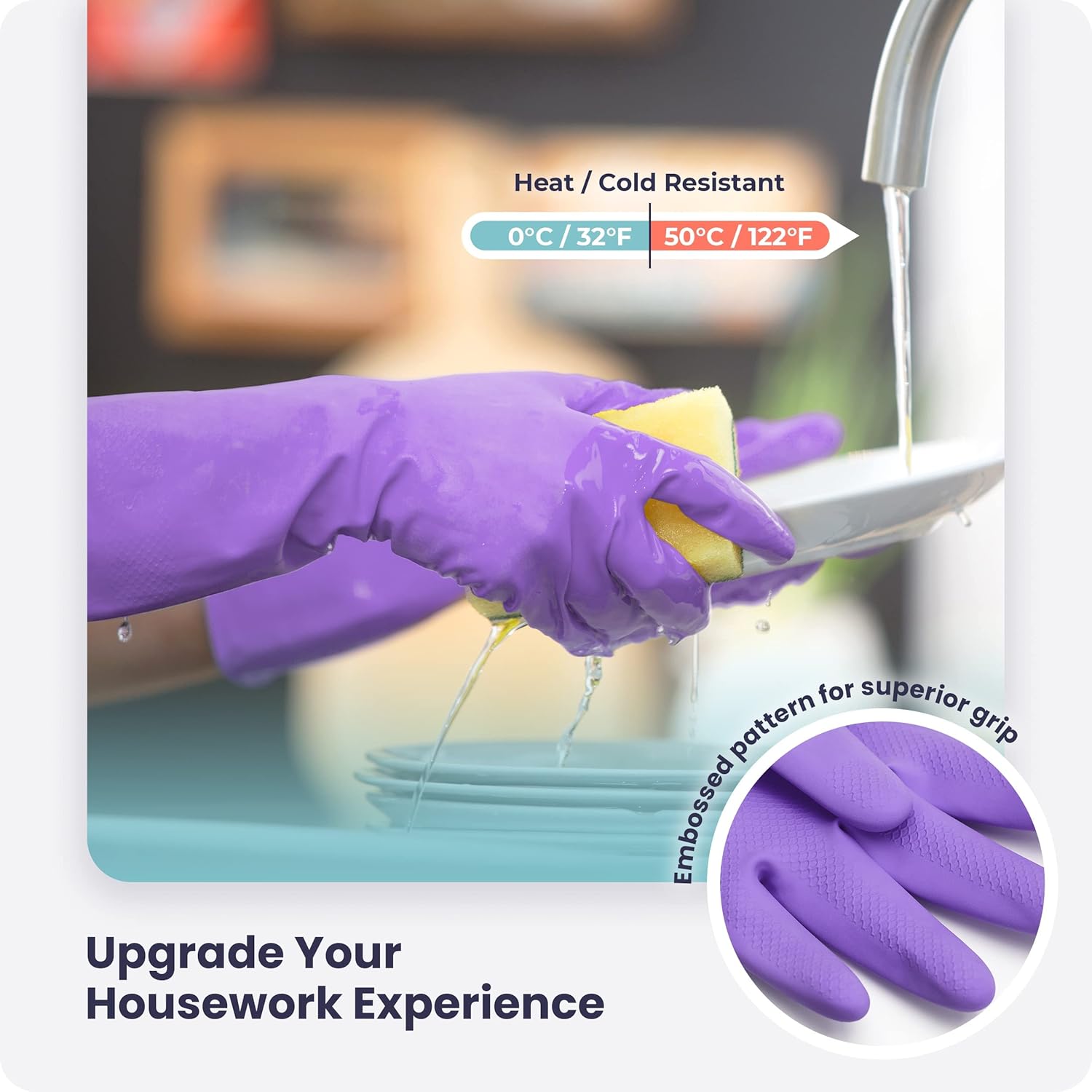 3/6/12/60 Pairs Dishwashing Gl – обзор и цена Rubber Glove Cleaning