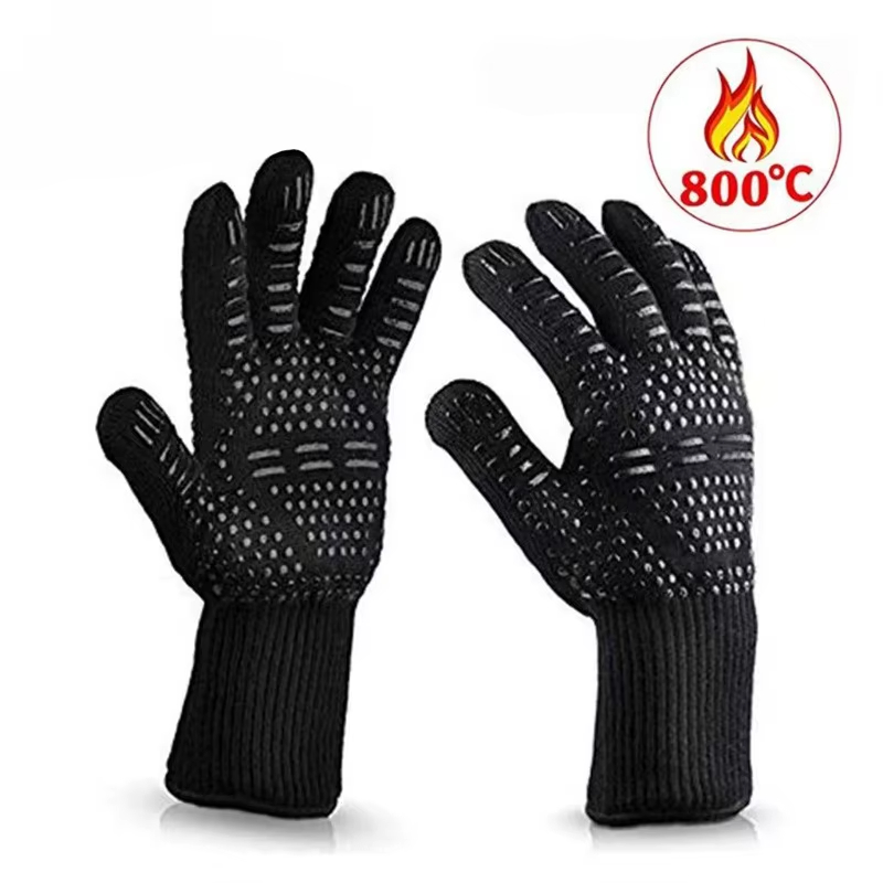 One Piece BBQ Gloves High Temp – обзор и цена Oven Mitt Silicone