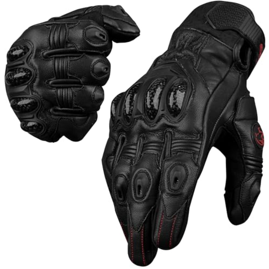 Leather Motorcycle Gloves for  – обзор и цена Motorcycle Glove Knuckle