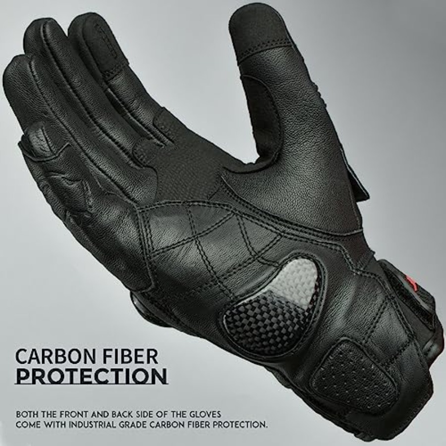 Leather Motorcycle Gloves for  – обзор и цена Motorcycle Glove Knuckle