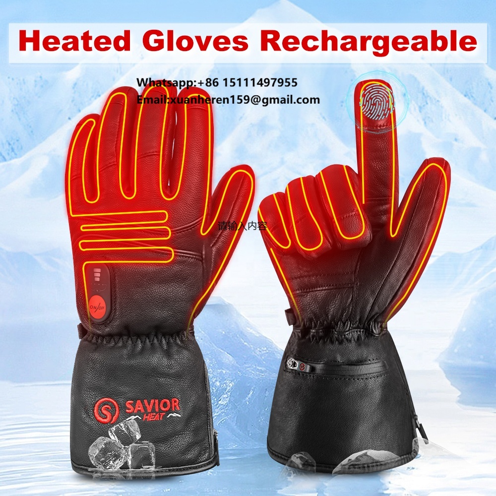 Heated Leather Gloves Men Wome – обзор и цена Ski Glove Waterproof