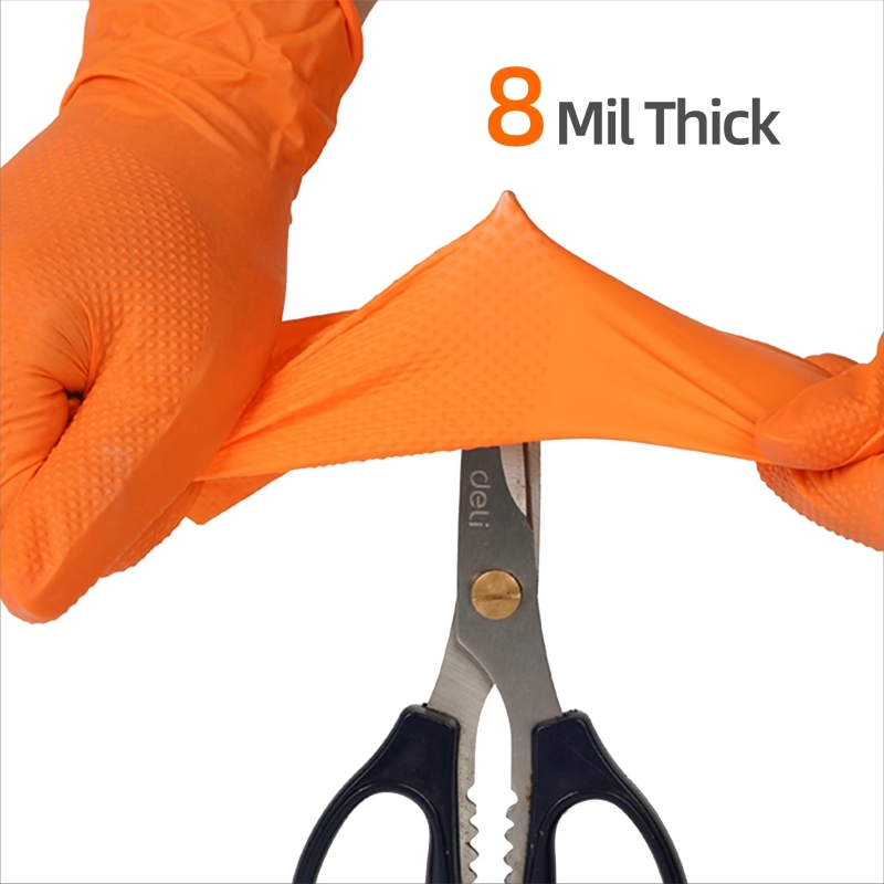 8mil Heavy Duty Industrial Ora – обзор и цена Nitrile Mechanic Glove