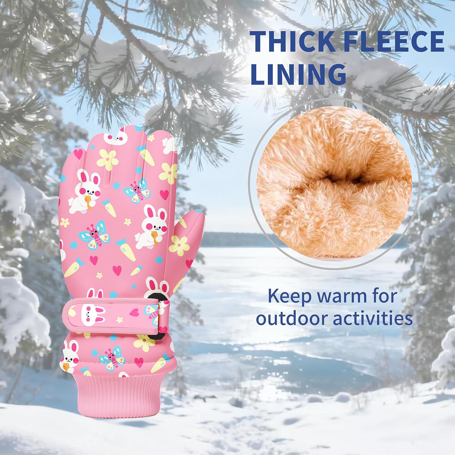 Kids Winter Snow Gloves, Water – обзор и цена Winter Glove Insulated