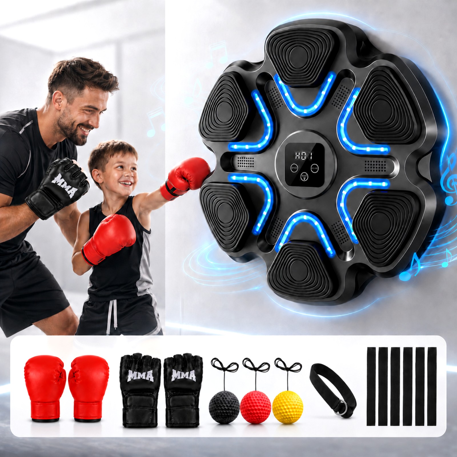 Music Boxing Machine Kids Adul – обзор и цена Workout Glove Gym