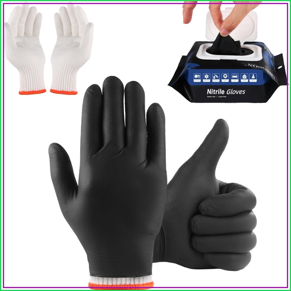 50 Disposable Nitrile Gloves + – обзор и цена Heat Resistant Glove