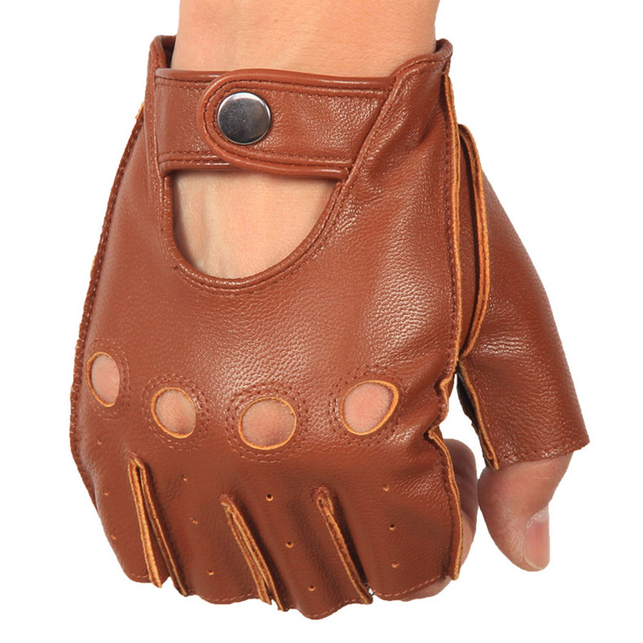 High Quality Man's Half Finger – обзор и цена Leather Driving Glove