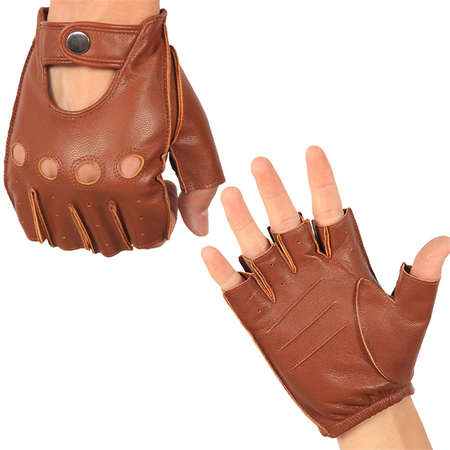 High Quality Man's Half Finger – обзор и цена Leather Driving Glove
