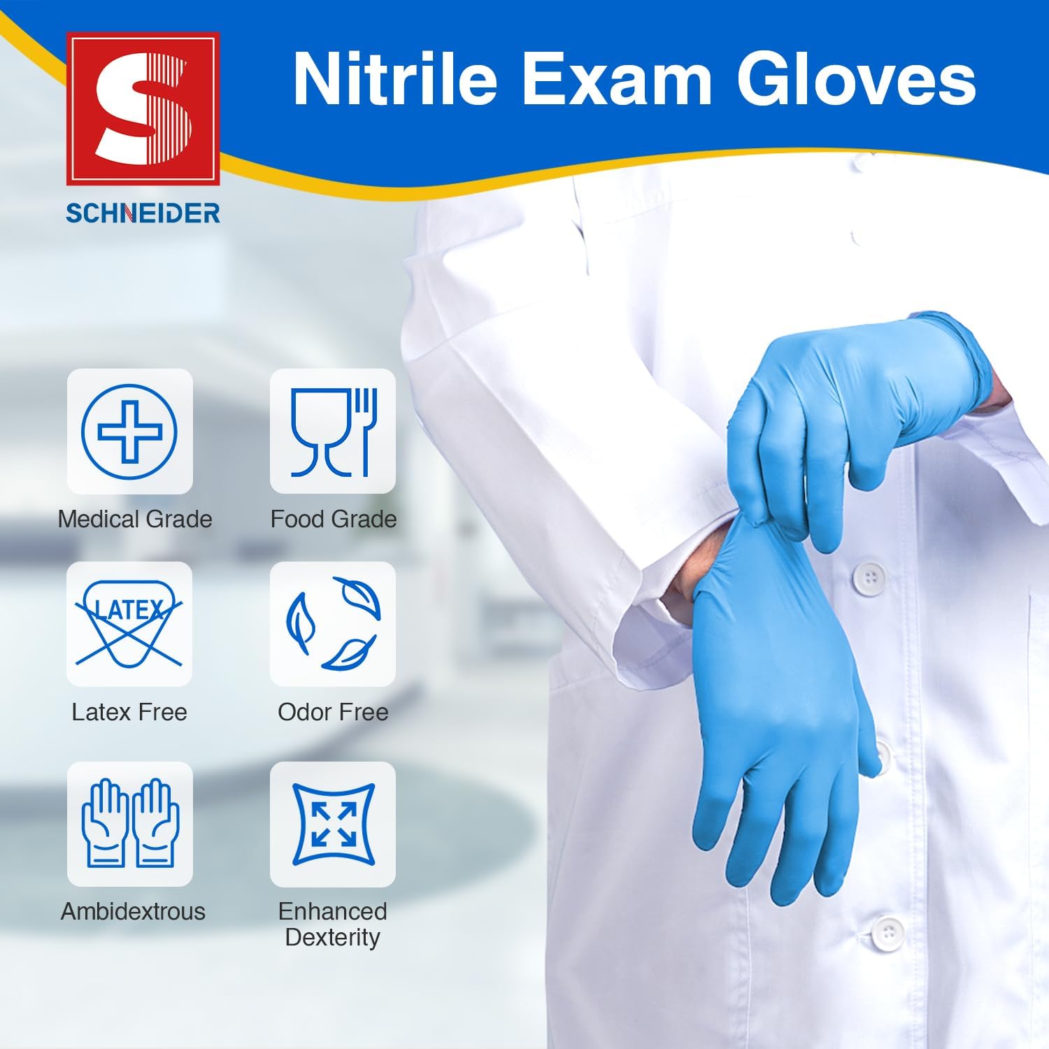 Nitrile Exam Gloves, Medical G – обзор и цена Exam Glove Nitrile