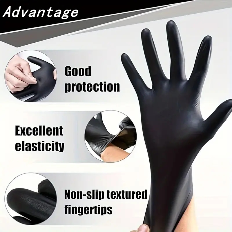 20PCS Black Disposable Nitrile – обзор и цена Nitrile Mechanic Glove