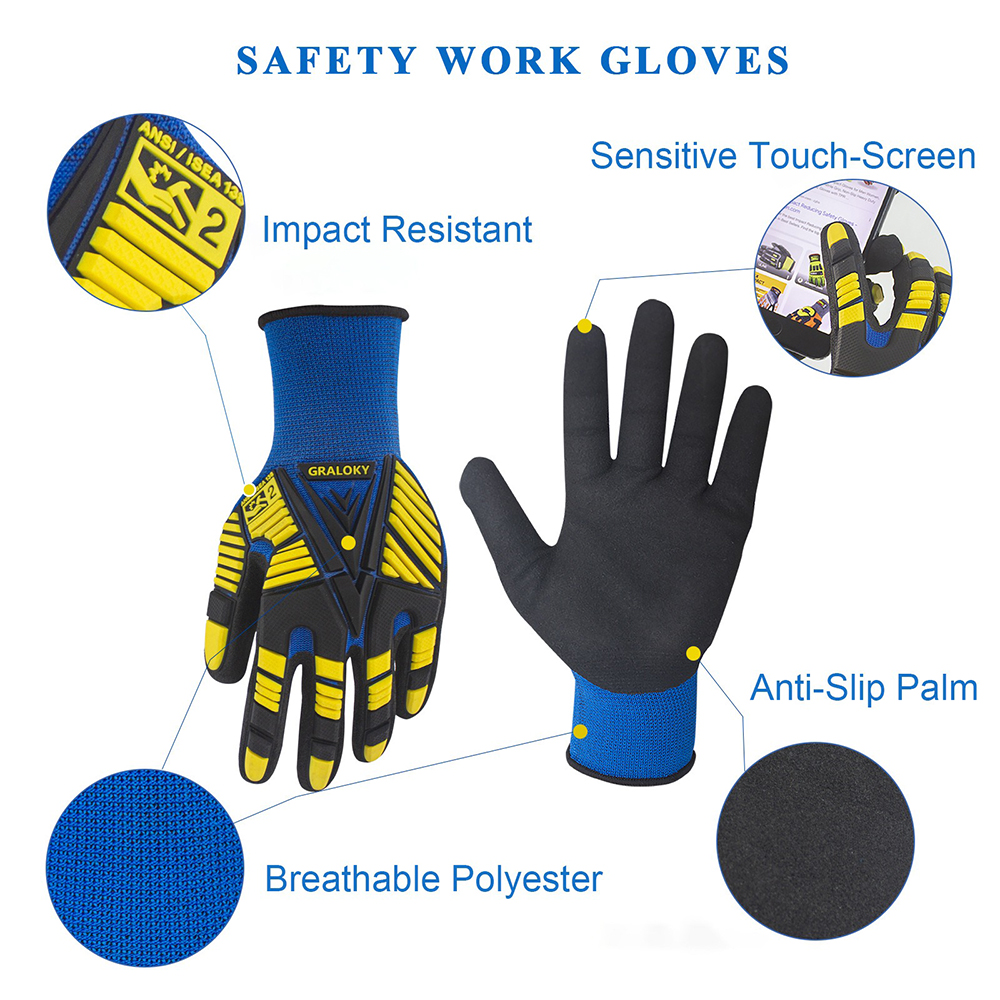 ANSI Level 2 Impact Resistant  – обзор и цена Work Glove Impact