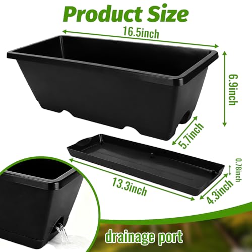 7 Black 17-Inch Rectangular Pl – обзор и цена Gardening Glove Waterproof