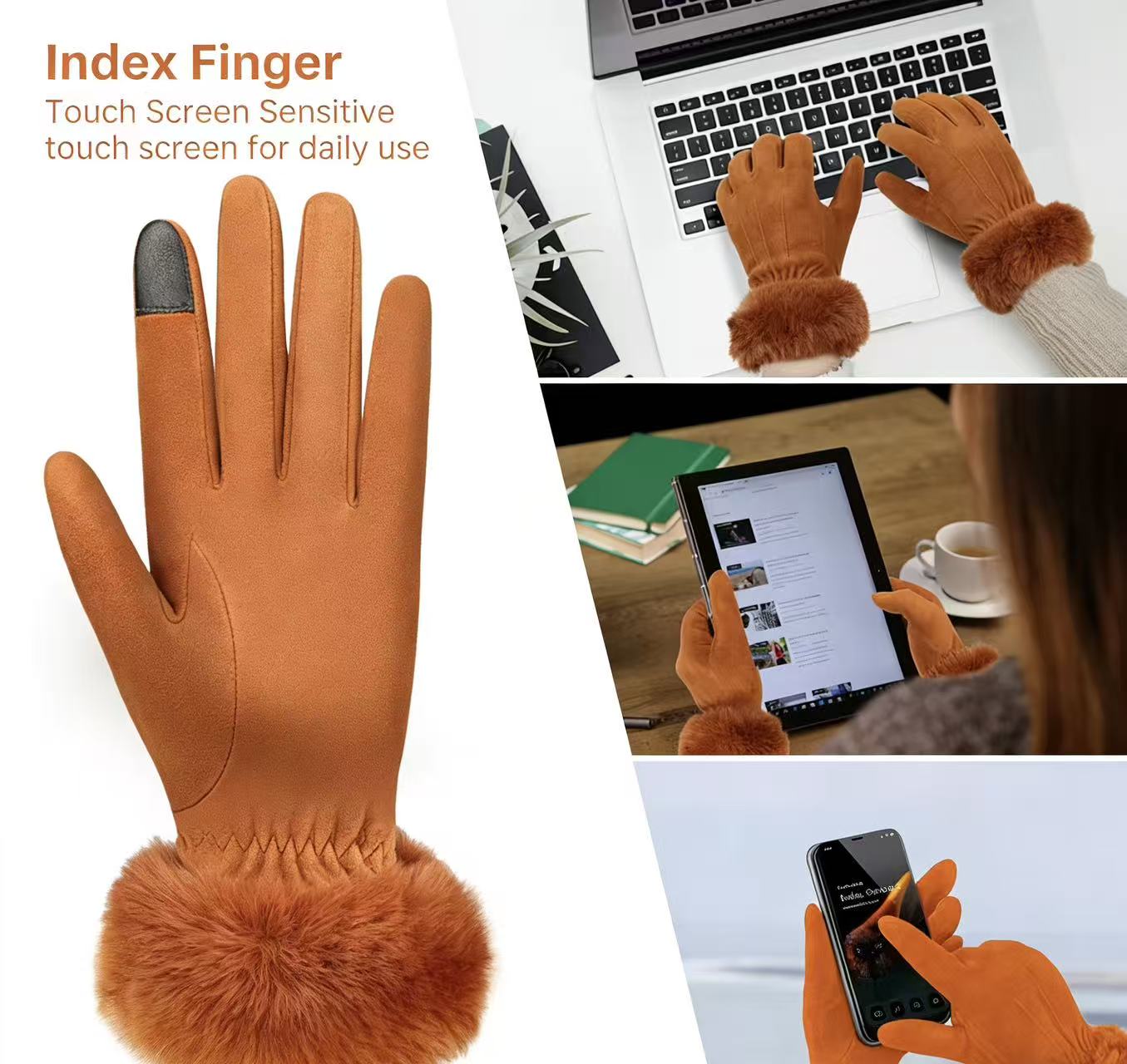 Women's Deerskin Warm Gloves A – обзор и цена Wool Glove Lined