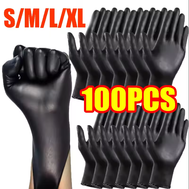 100/50/20PCS Black Nitrile Glo – обзор и цена Nitrile Mechanic Glove