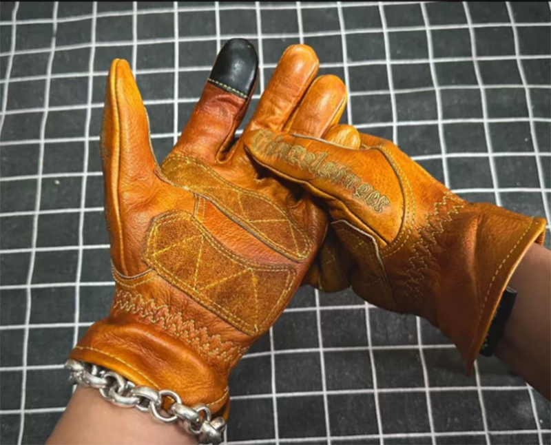 Handmade Genuine Leather Retro – обзор и цена Motorcycle Glove Knuckle