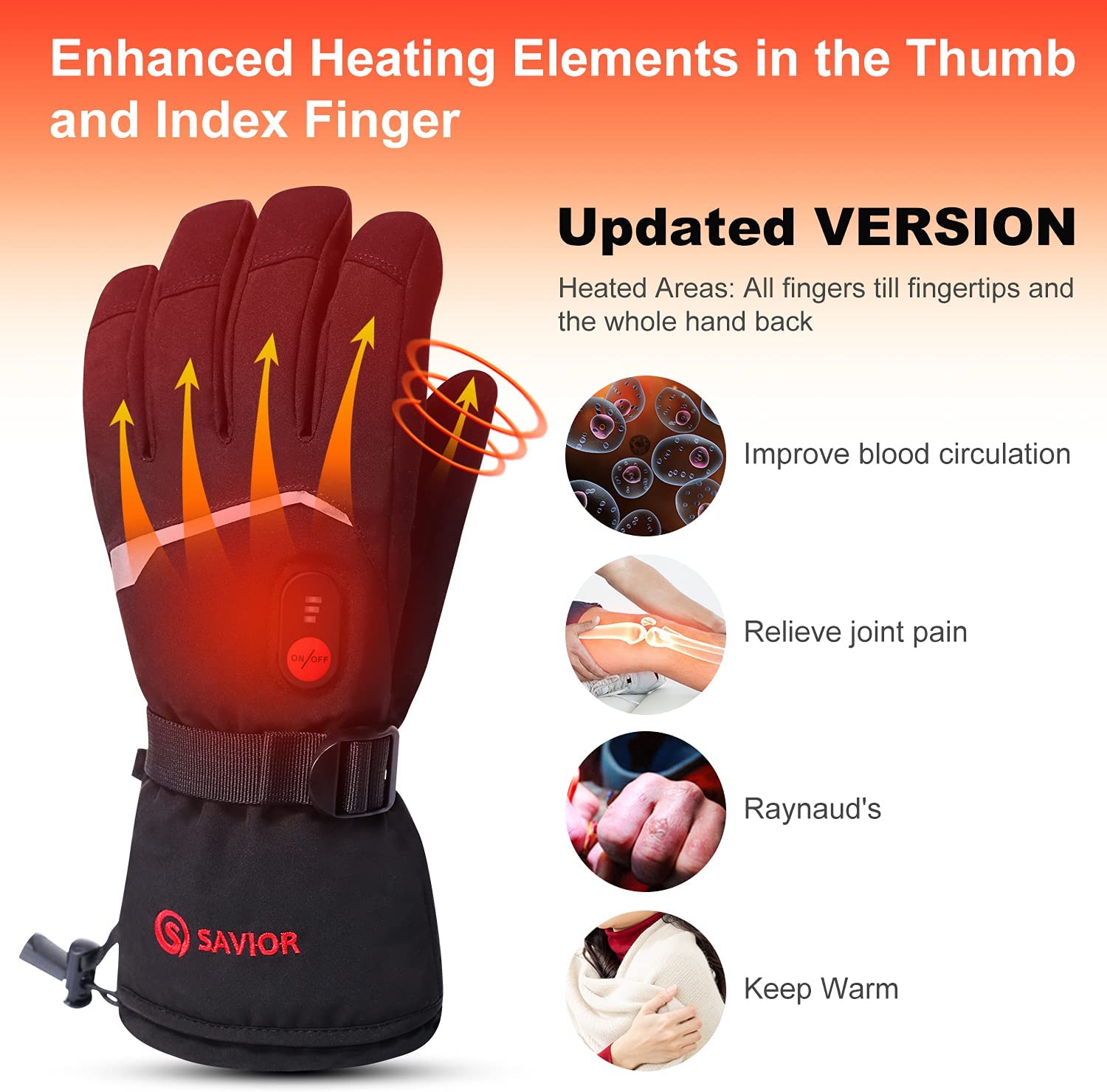 SNOW DEER Winter Heated Gloves – обзор и цена Heat Resistant Glove