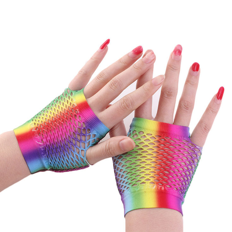Ladies Sexy Rainbow Color Shor – обзор и цена Fingerless Glove Knit