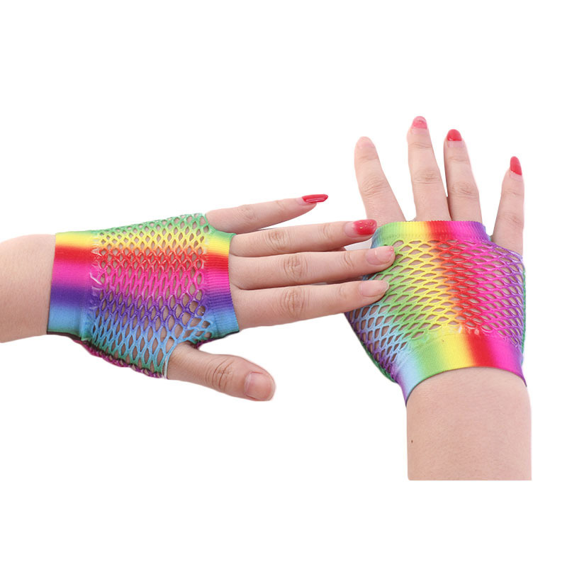 Ladies Sexy Rainbow Color Shor – обзор и цена Fingerless Glove Knit