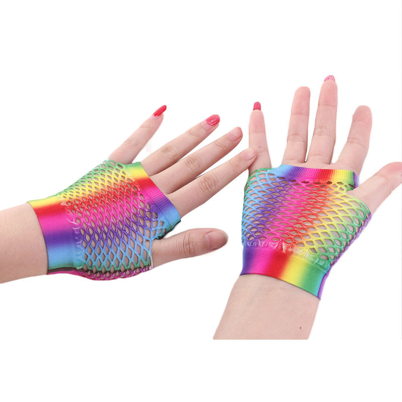 Ladies Sexy Rainbow Color Shor – обзор и цена Fingerless Glove Knit