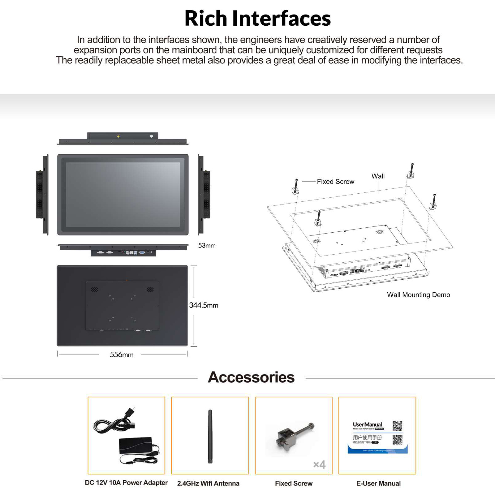 Custom IP65 Waterproof Fanless – обзор и цена Touchscreen Glove Capacitive