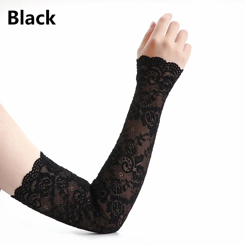 Summer Sunscreen Lace Arm Slee – обзор и цена Fingerless Glove Knit