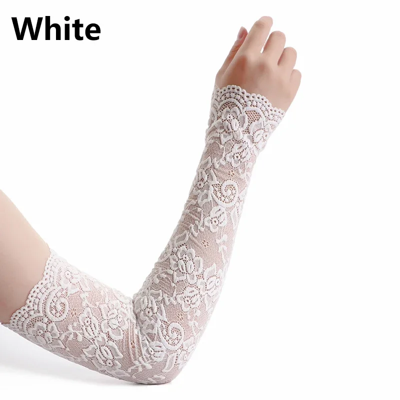 Summer Sunscreen Lace Arm Slee – обзор и цена Fingerless Glove Knit